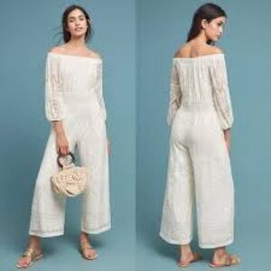 Farm Rio Anthropology Elliott Jumpsuit white